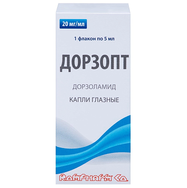 Купить Дорзопт 2 % 5 мл 1 шт капли глазные