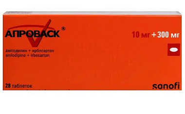 Купить Апроваск 10 мг + 300 мг 28 шт таблетки покрытые пленочной оболочкой
