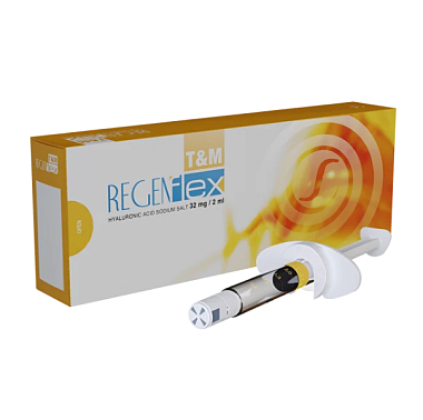Купить Regenflex Т&М 32 мг / 2 мл 1 шт имплантат гиалуроновый для периартикулярного введения шприц