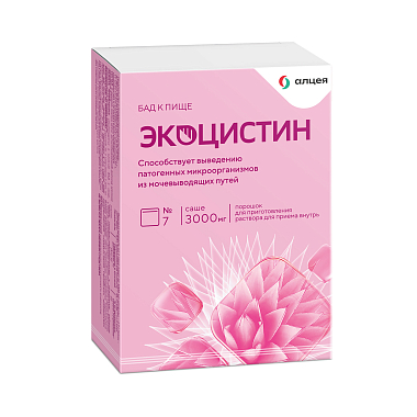 Купить Экоцистин 3 г 7 шт порошок для приготовления раствора для приема внутрь