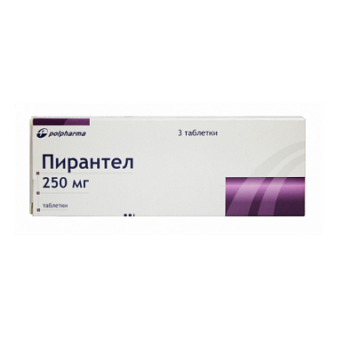 Купить Пирантел таблетки 250мг №3 (Польфарма)