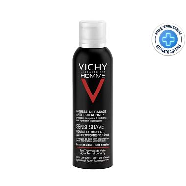 Купить Vichy Homme 200 мл пена для бритья против раздражения кожи