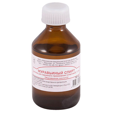Купить Муравьиный спирт раствор д/наруж спирт 1,4% 50мл