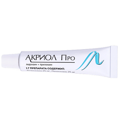 Купить Акриол Про 2,5% + 2,5% 5 г крем для местного и наружного применения