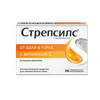 Купить Стрепсилс 36 шт таблетки для рассасывания витамин С