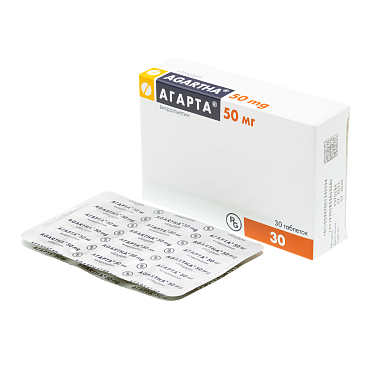 Купить Агарта 50 мг 30 шт таблетки