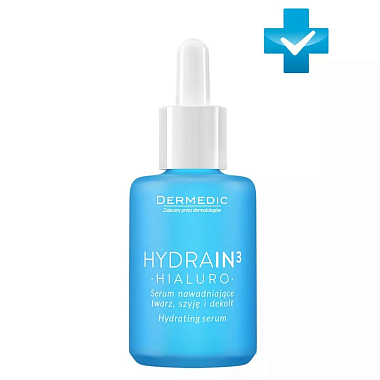 Купить Dermedic Hydrain3 Hialuro 30 г сыворотка для лица шеи и декольте увлажняющая