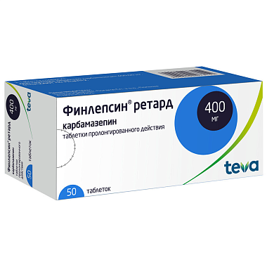 Купить Финлепсин Ретард 400 мг 50 шт таблетки пролонгированного действия