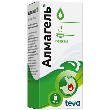 Купить Алмагель 170 мл флакон суспензии для внутреннего применения