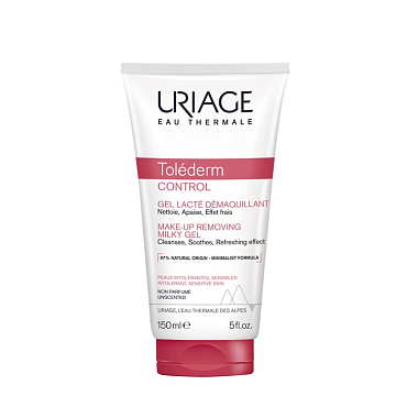 Купить Uriage Tolederm Control 150 мл гель-молочко для снятия макияжа деликатное очищающее