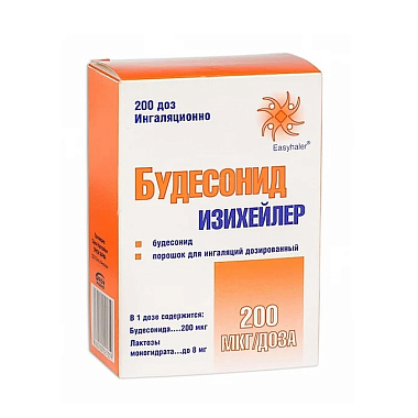 Купить Будесонид Изихейлер 0,2 мг/доза 200 ДОЗ порошок для ингаляций дозированный