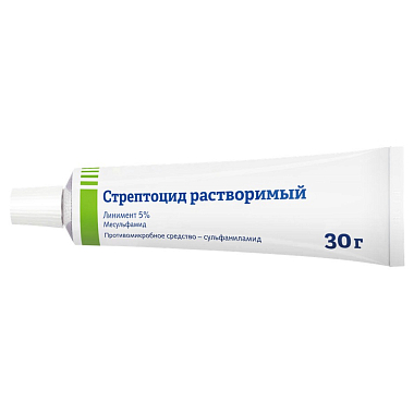 Купить Стрептоцид 5 % 30 г линимент