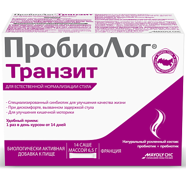 Купить Пробиолог Транзит 6,5 г 14 шт порошок саше