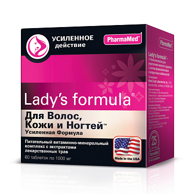 Купить Lady's formula для Волос Кожи Ногтей УФ 60 шт таблетки