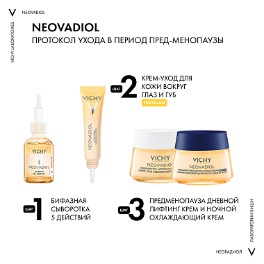 Купить Vichy Neovadiol Multi-Corrective 15 мл крем-уход для области вокруг глаз и губ в период менопаузы
