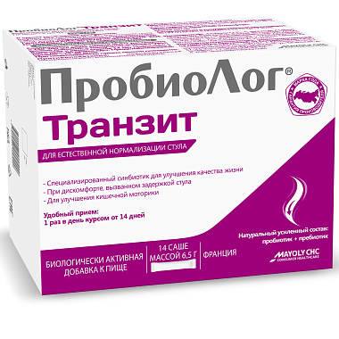 Купить Пробиолог Транзит 6,5 г 14 шт порошок саше