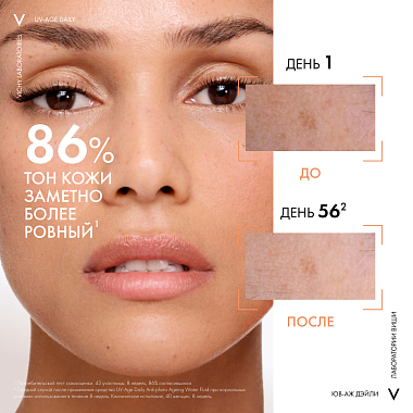 Купить Vichy Capital Soleil UV-Age Daily SPF 50+ 40 мл флюид солнцезащитный тонирующий против признаков фотостарения