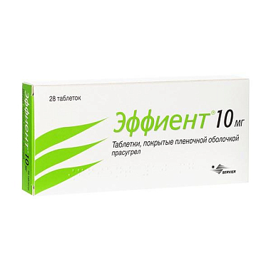 Купить Эффиент таб ппо 10мг №28