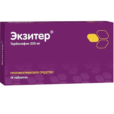 Купить Экзитер 250 мг 14 шт таблетки