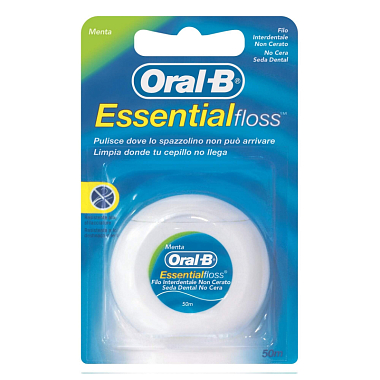 Купить Oral-B зубн нить 50м Эссеншиал флосс невощеная