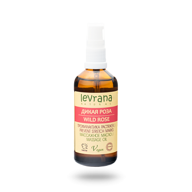 Купить Levrana 100 мл масло массажное для профилактики растяжек артикул MO02 дикая роза