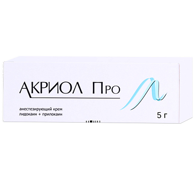 Купить Акриол Про 2,5% + 2,5% 5 г крем для местного и наружного применения