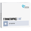Купить Глимепирид 3 мг 30 шт таблетки