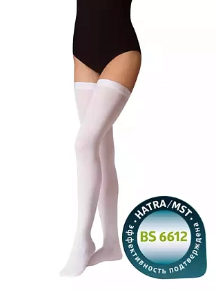 Купить B.Well чулки противоэмболические 1 класс компрессии Артикул JW-214 размер 2 белые