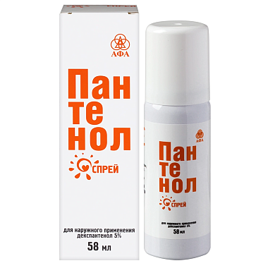 Купить Пантенол 5 % 58 г спрей