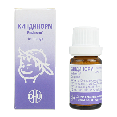 Купить Киндинорм 20 г гранулы гомеопатические флакон