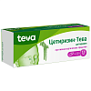 Купить Цетиризин-Тева 10 мг 10 шт таблетки покрытые пленочной оболочкой