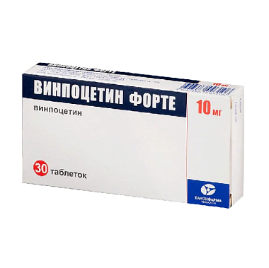 Купить Винпоцетин Форте таблетки 10мг №30