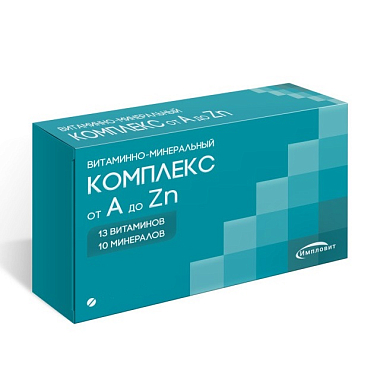 Купить Импловит Витаминно-минеральный комплекс от A до Zn 60 шт таблетки