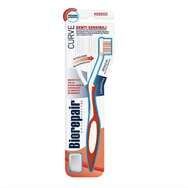 Купить Biorepair Curve Denti Sensibili щетка зубная изогнутая для чувствительных десен