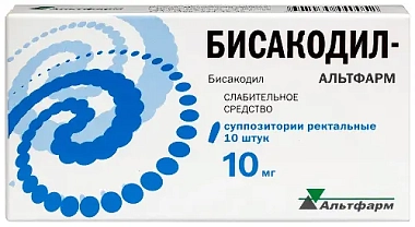 Купить Бисакодил-Альтфарма 10 мг 10 шт суппозитории ректальные