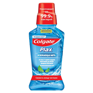 Купить Colgate Plax 250 мл ополаскиватель для полости рта освежающая мята