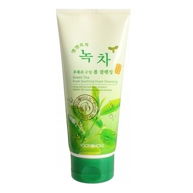 Купить FoodaHolic пенка д/умывания 180мл экстракт зел чая Green Tea Fresh Soothing Foam Cleansing