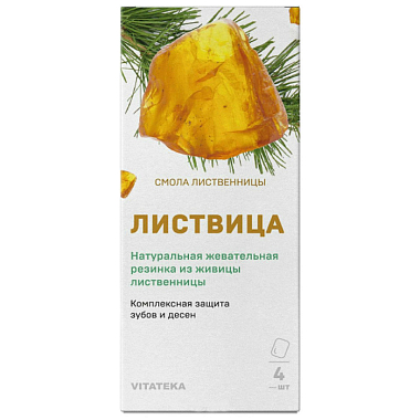 Купить Витатека 4 шт смолка жевательная лиственная натуральная