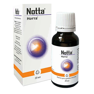 Купить Нотта 20 мл капли для приема внутрь гомеопатические