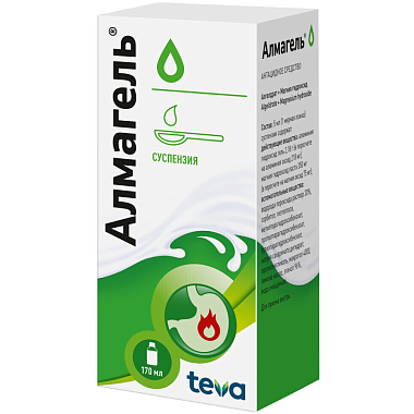 Купить Алмагель 170 мл флакон суспензии для внутреннего применения