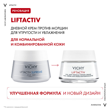 Купить Vichy Liftactive Supreme 50 мл крем против морщин для нормальной и комбинированной кожи