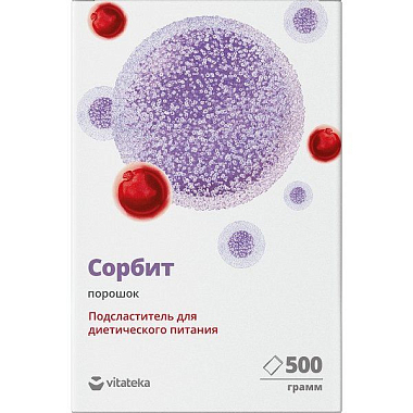 Купить Витатека сорбит 500 г порошок подсластитель пищевой