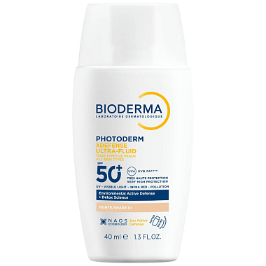 Купить Bioderma Photoderm 40 мл флюид солнцезащитный SPF50+