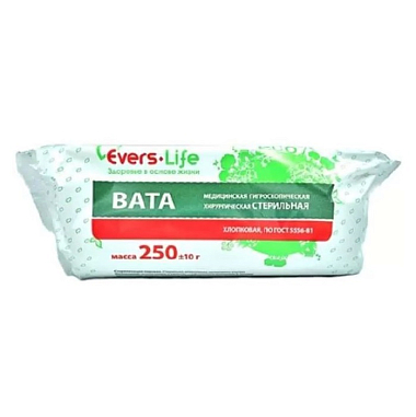 Купить Вата хирург Эверс Мед 250г гигр стерил