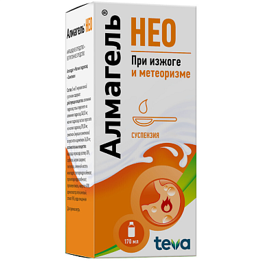 Купить Алмагель Нео 170 мл флакон суспензии для внутреннего применения