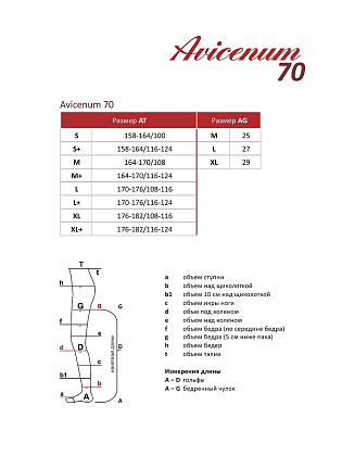 Купить Avicenum колготки компрессионные размер M 70 den малая ластовица