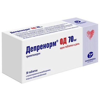 Купить Депренорм ОД 70 мг 30 шт таблетки с пролонгированным высвобождением покрытые пленочной оболочкой