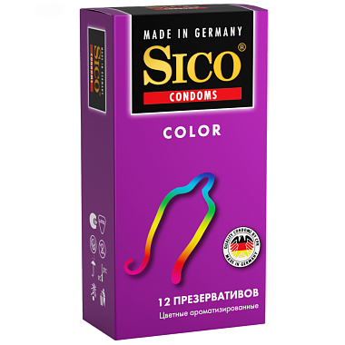 Купить Sico Color 12 шт презервативы разноцветные