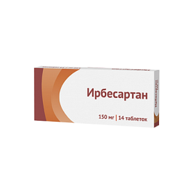 Купить Ирбесартан 150 мг 14 шт таблетки покрытые пленочной оболочкой