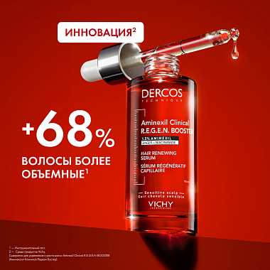 Купить Vichy Dercos Aminexil Clinical Regen Booster Hair Serum 90 мл сыворотка для волос